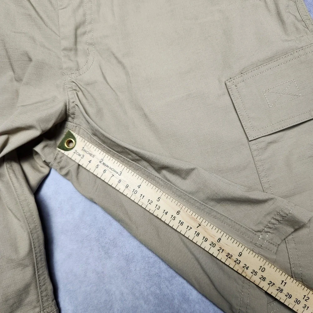 LA Police Gear Men 34 Khaki Core Cargo Tactical Ripstop Shorts BTS8001 LAPG